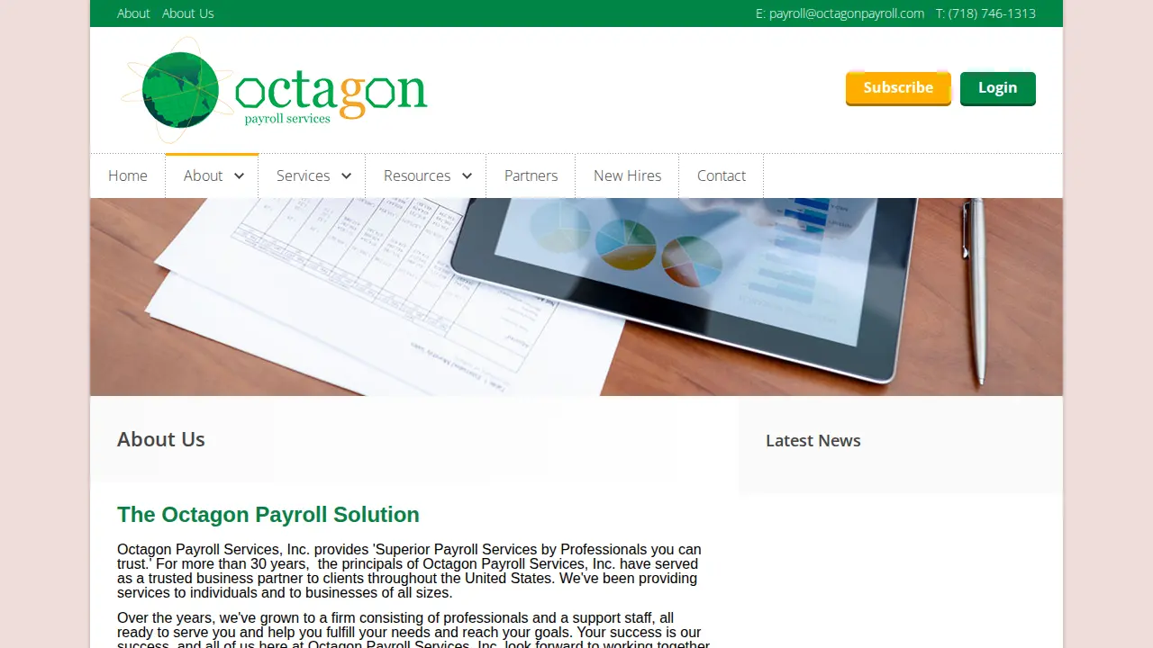 Octagon Payroll Services Inc page
