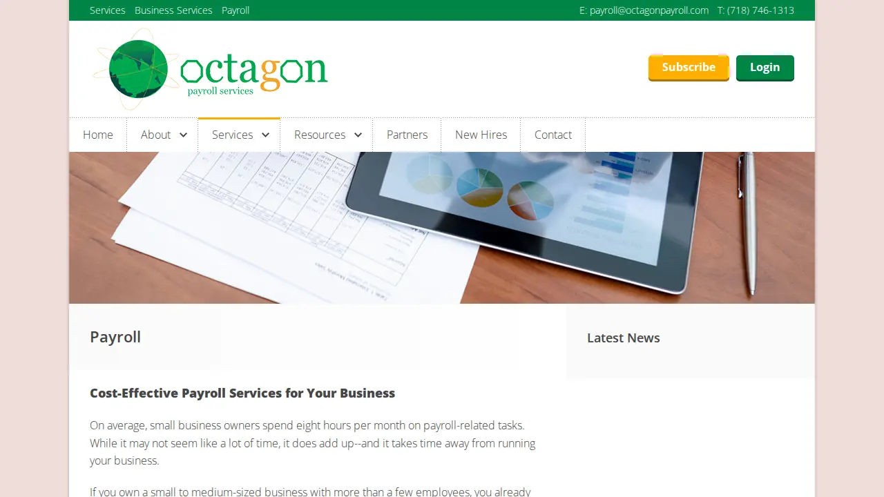 Octagon Payroll Services Inc page