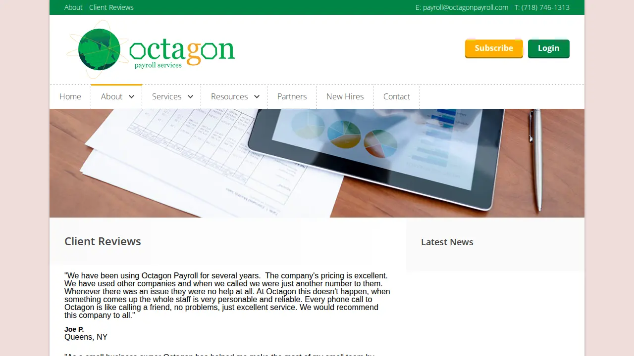 Octagon Payroll Services Inc page