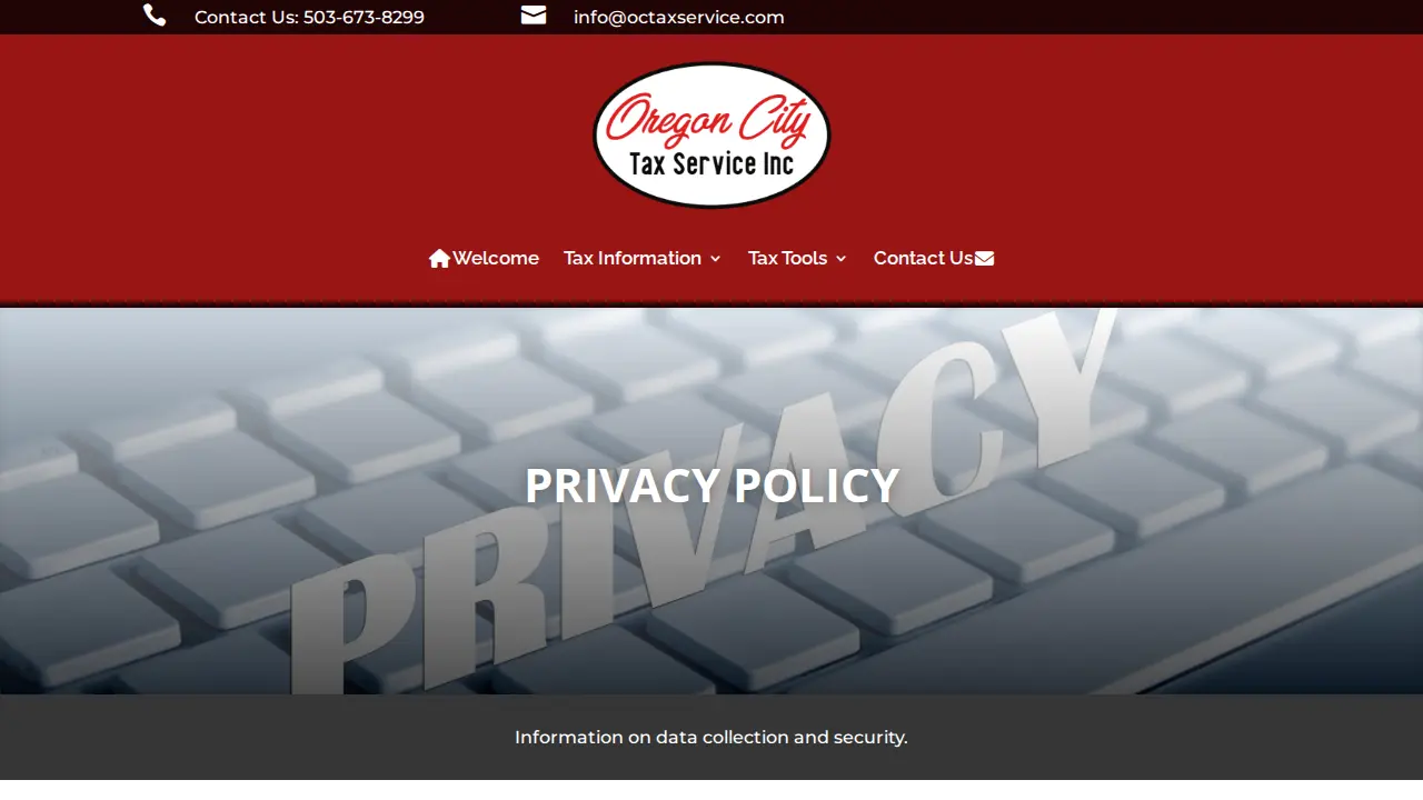 Oregon City Tax Service Inc page