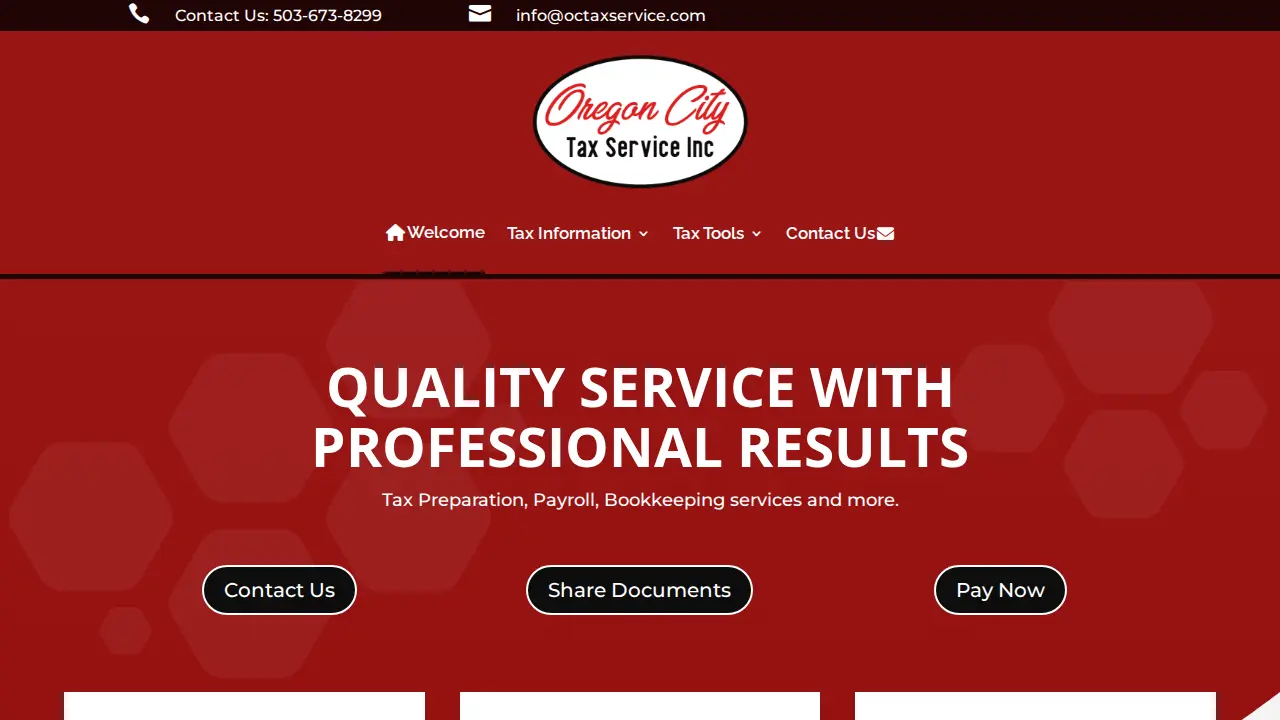 Oregon City Tax Service Inc