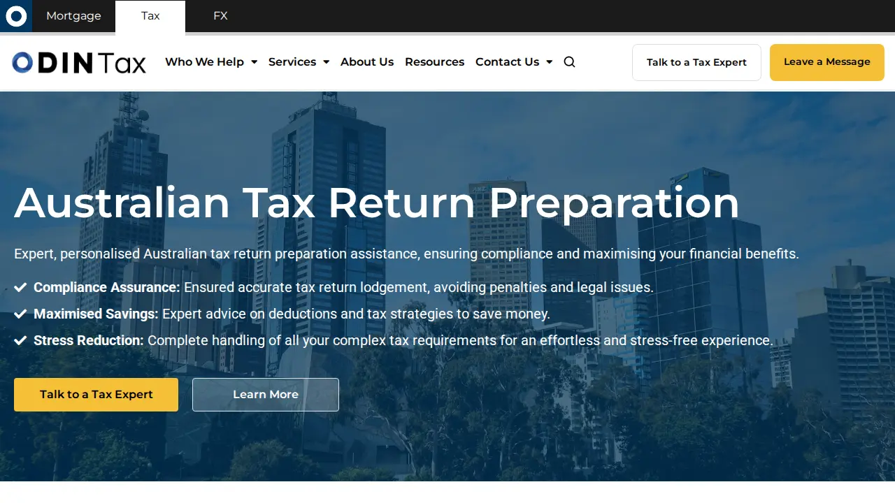 Odin Tax - Australian Tax Returns for Aussie Expats page