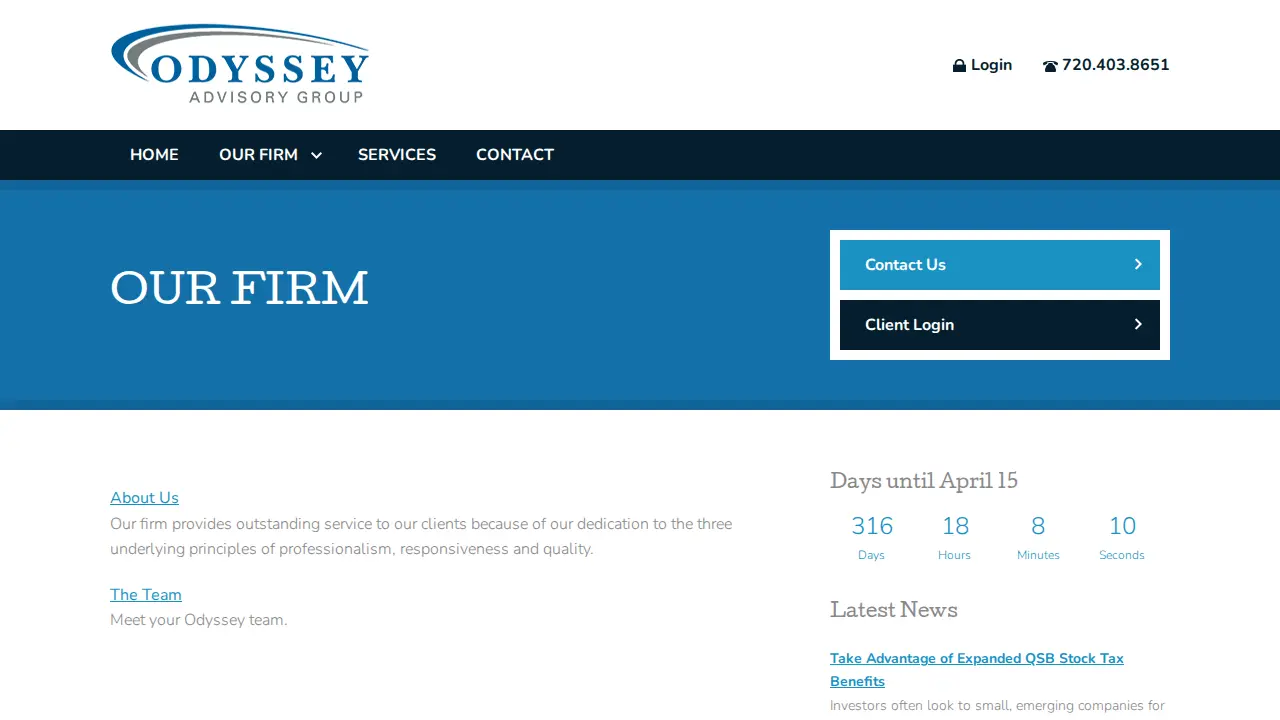 Odyssey Advisory Group, LLC page