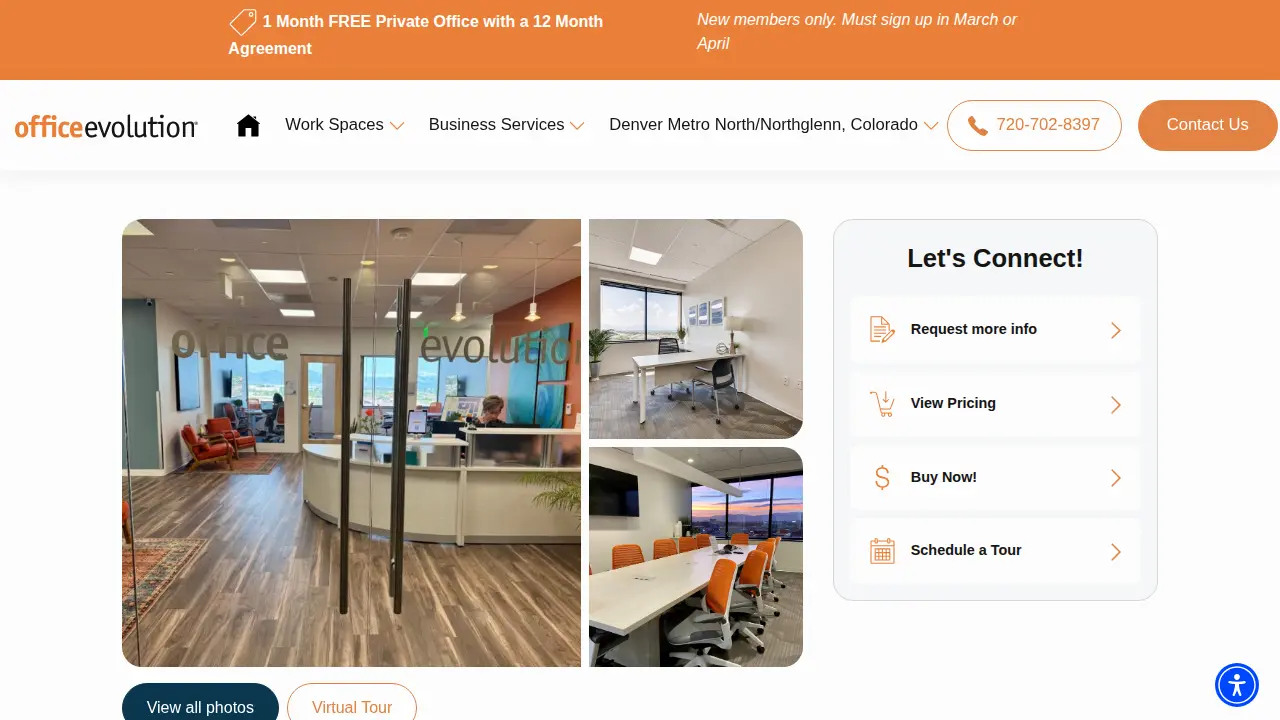 Office Evolution page