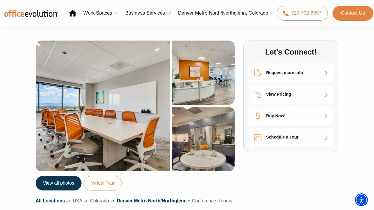 Office Evolution page