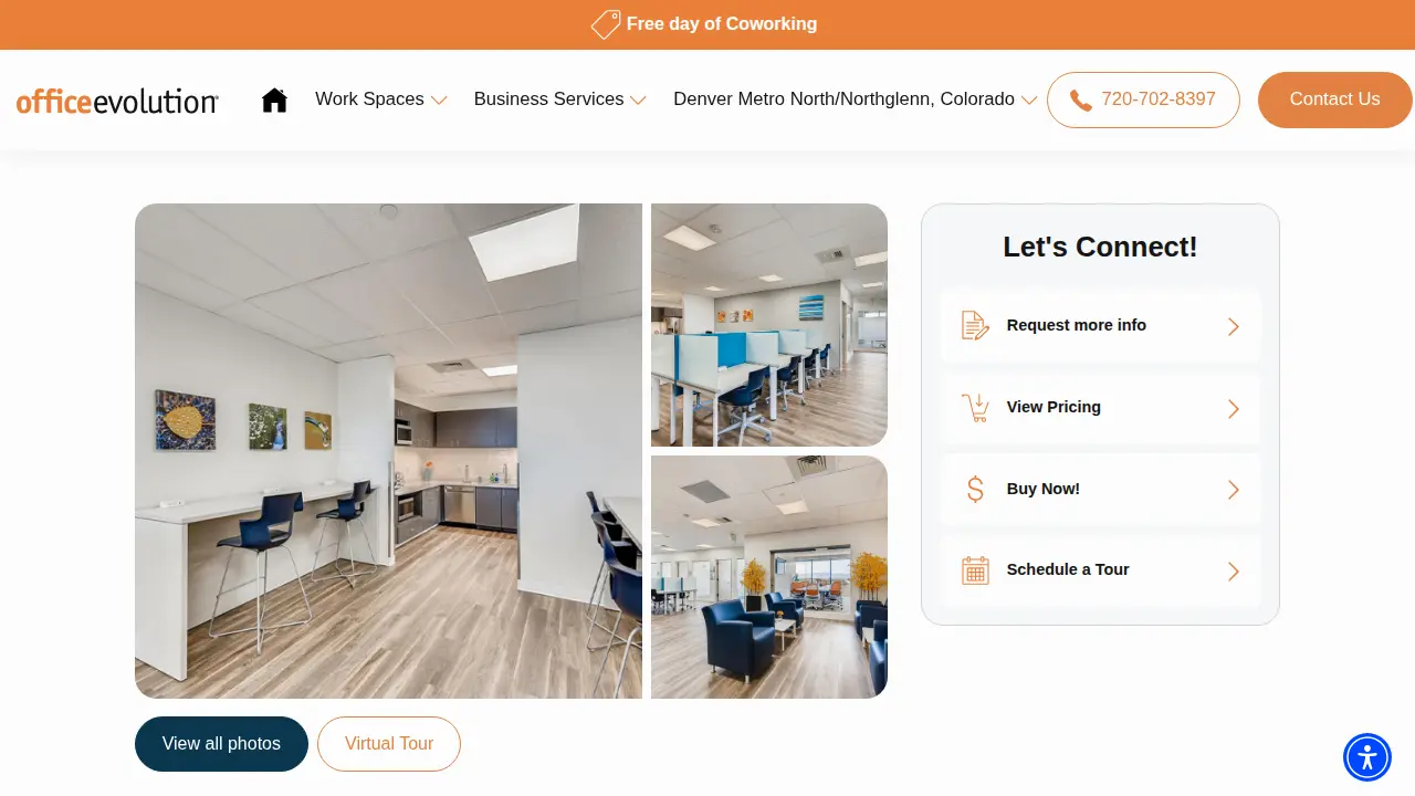 Office Evolution page