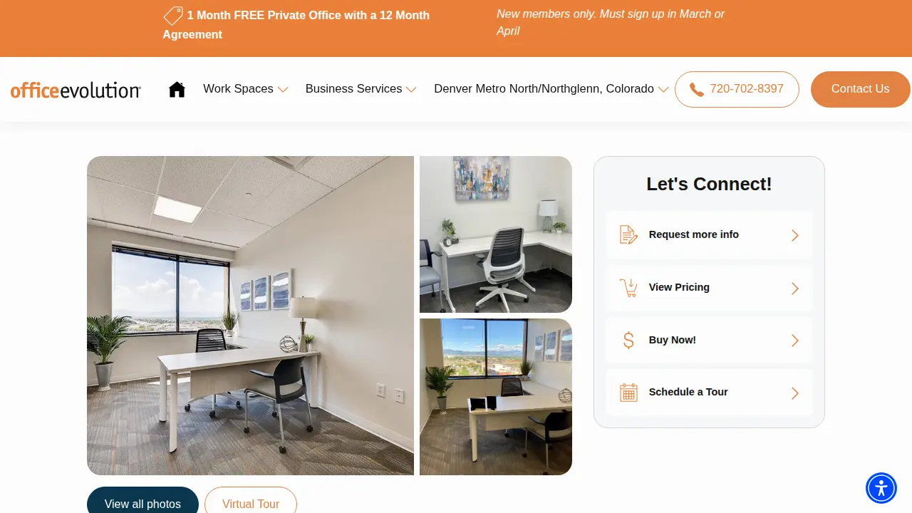 Office Evolution page