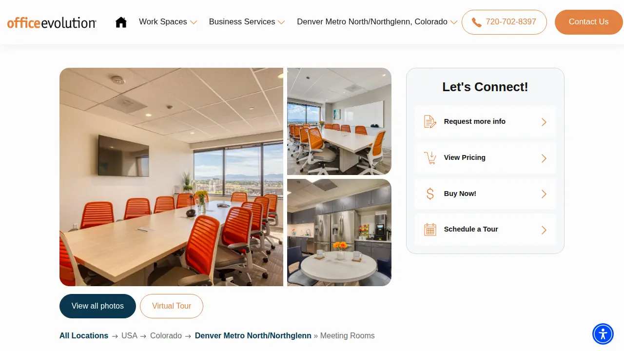 Office Evolution page