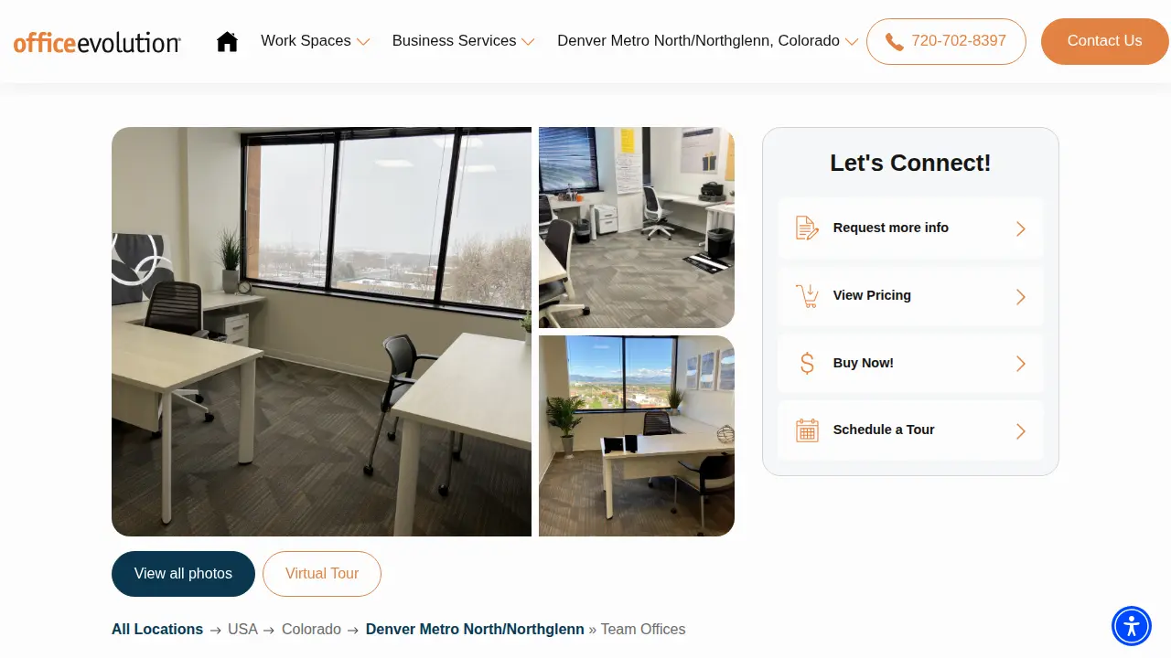 Office Evolution page