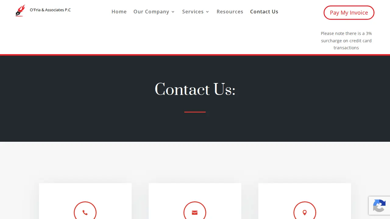 O'Fria & Associates, P.C. page