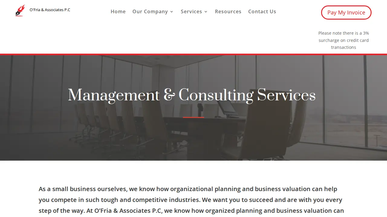O'Fria & Associates, P.C. page