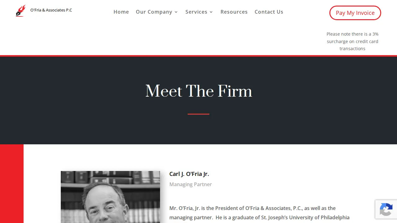 O'Fria & Associates, P.C. page