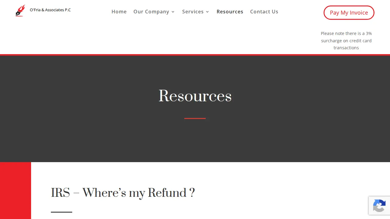 O'Fria & Associates, P.C. page