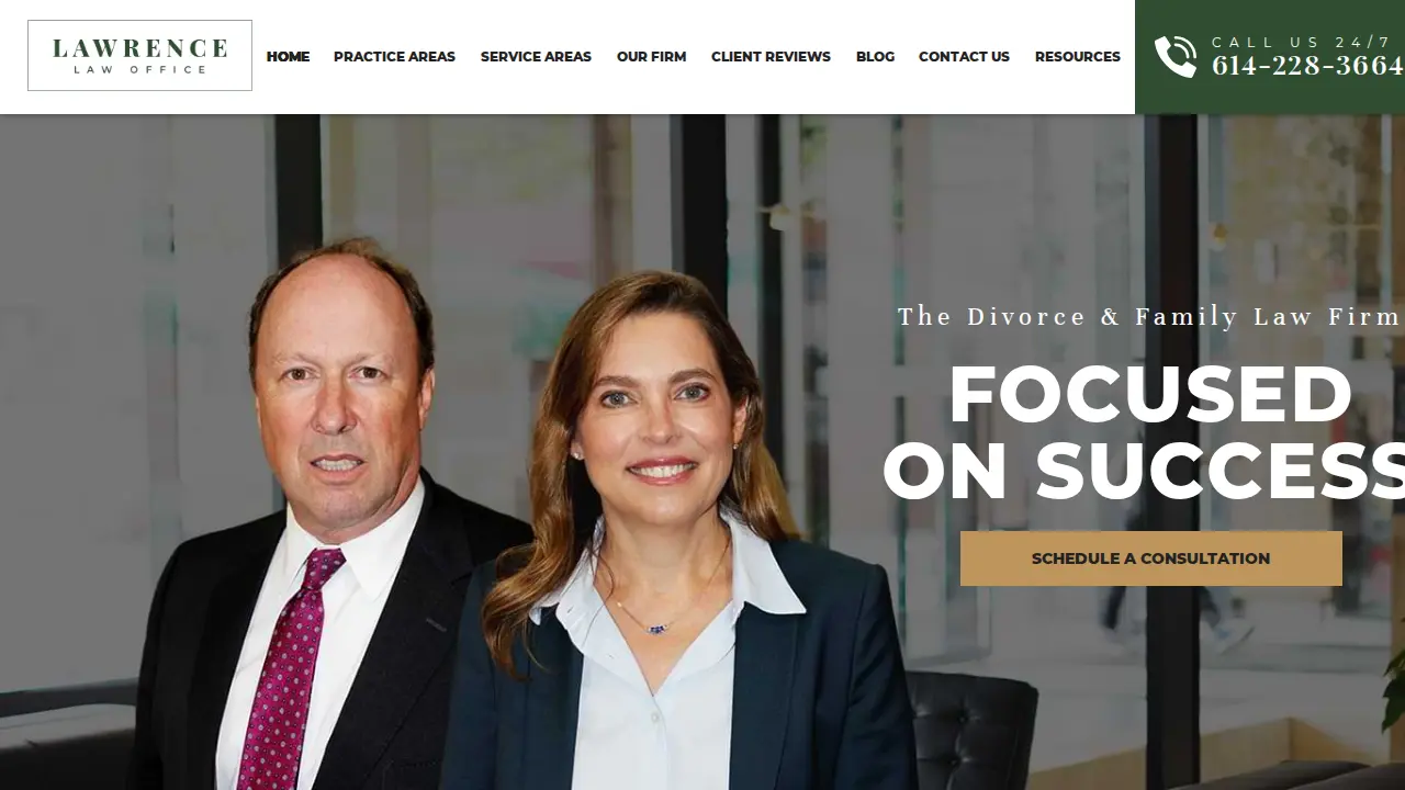 Lawrence Law Office website