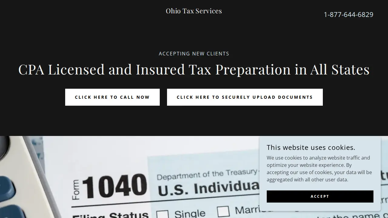 Ohio Tax Services website