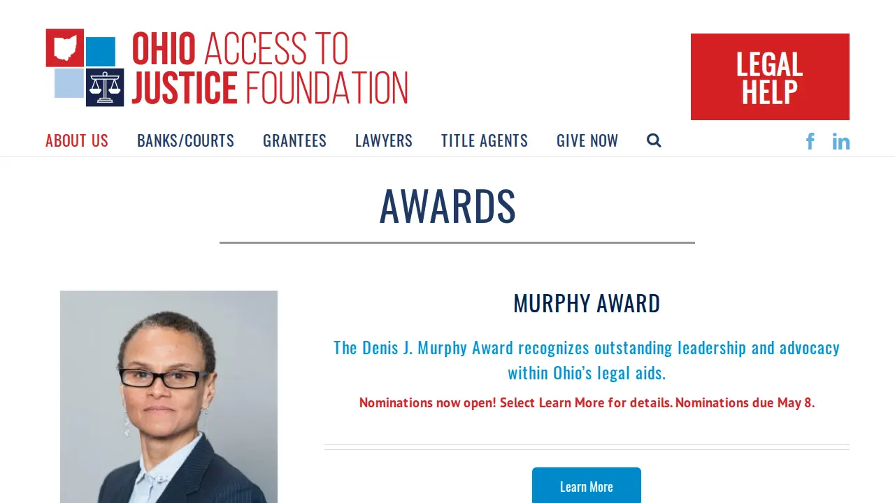 Ohio Access to Justice Foundation page