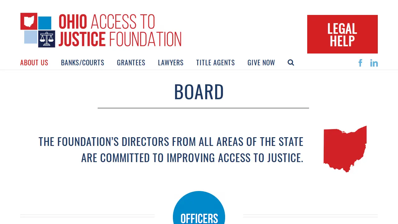 Ohio Access to Justice Foundation page