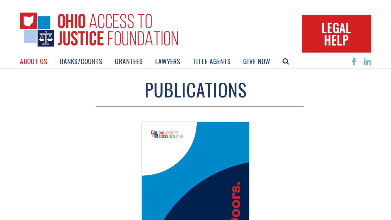 Ohio Access to Justice Foundation page