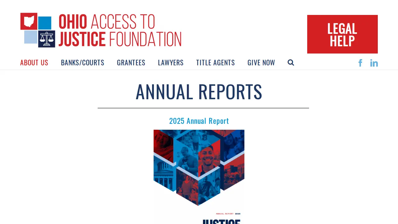 Ohio Access to Justice Foundation page