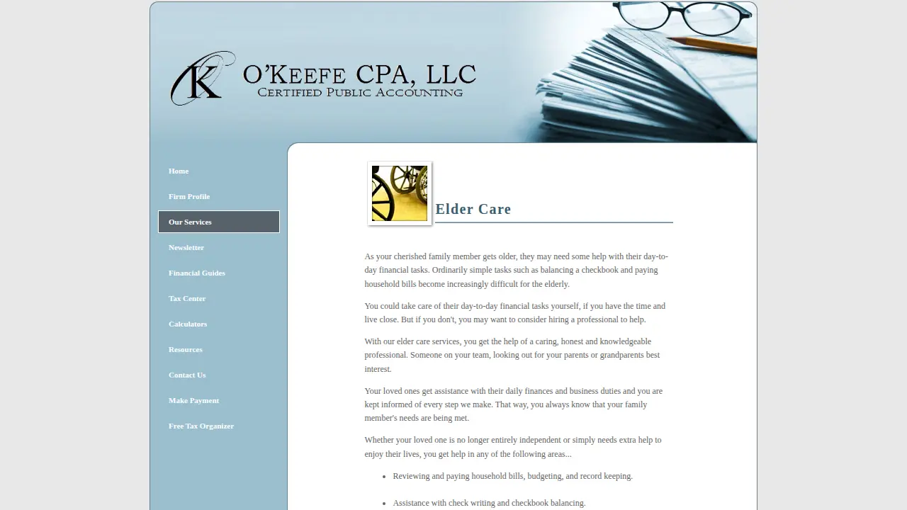 O'Keefe CPA, LLC page