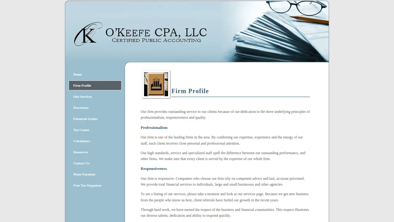 O'Keefe CPA, LLC page
