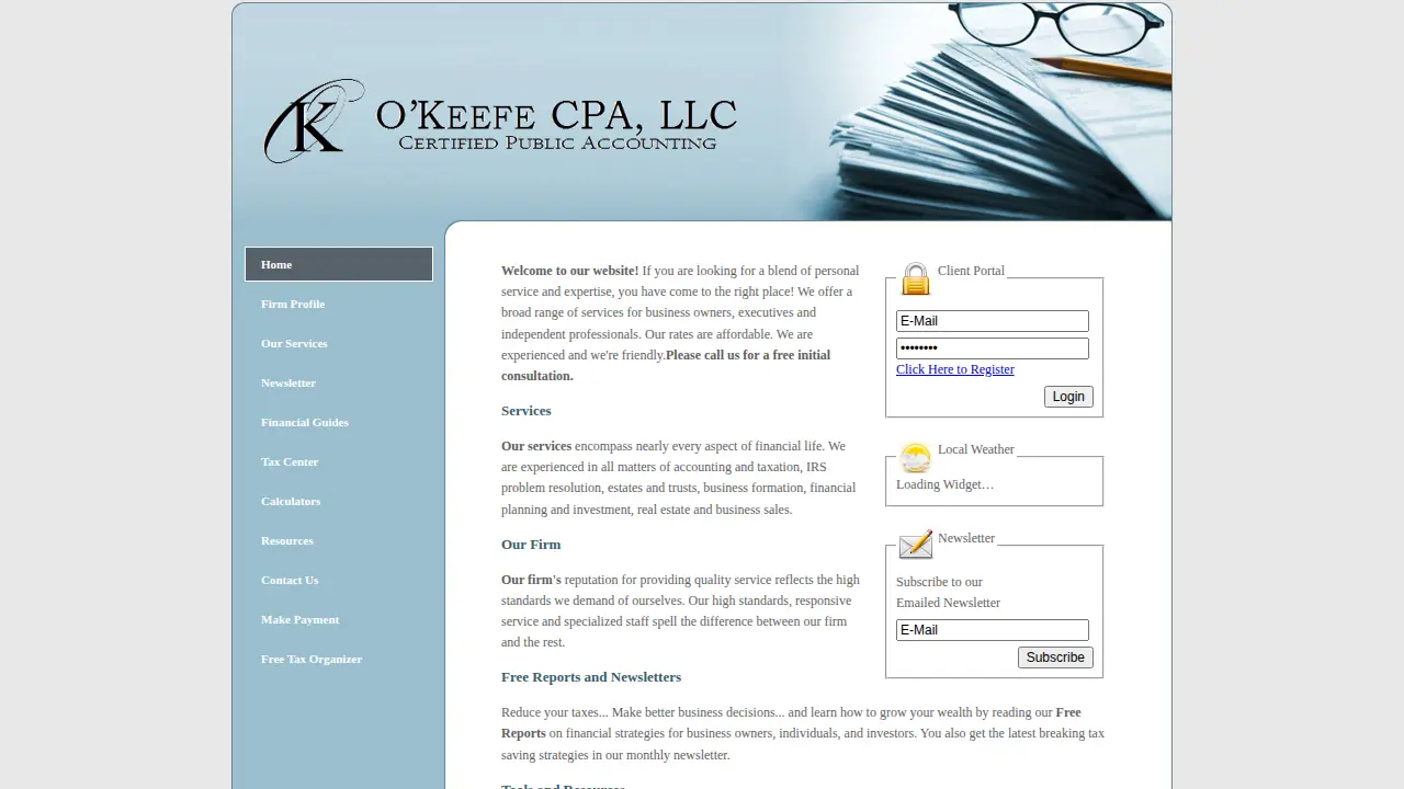 O'Keefe CPA, LLC page