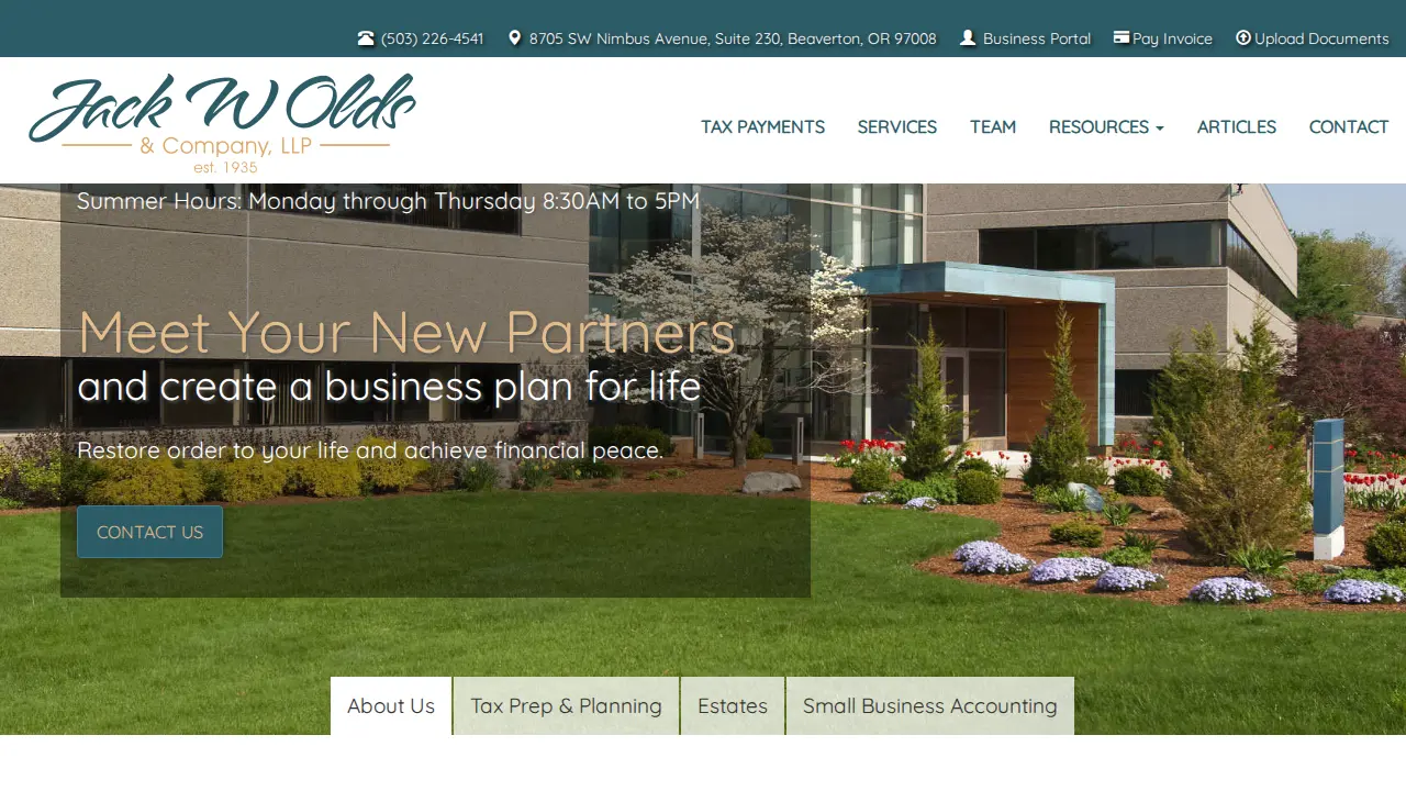 Jack W Olds & Company, LLP