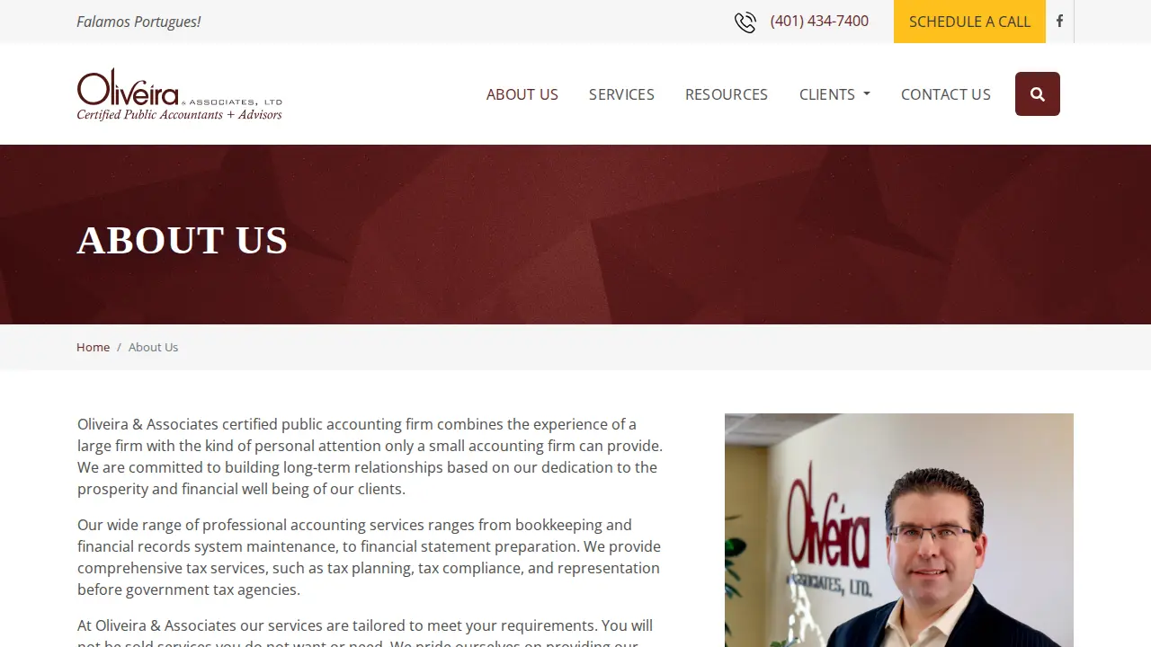 Oliveira & Associates Ltd page