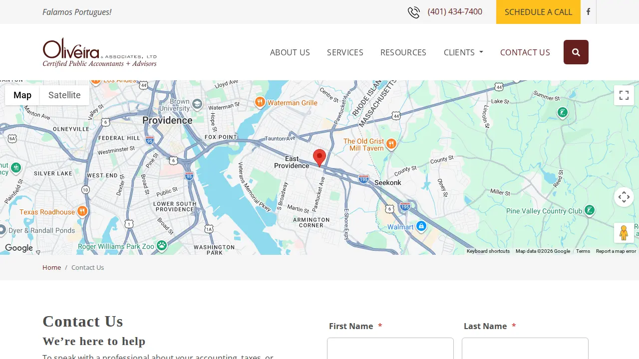 Oliveira & Associates Ltd page