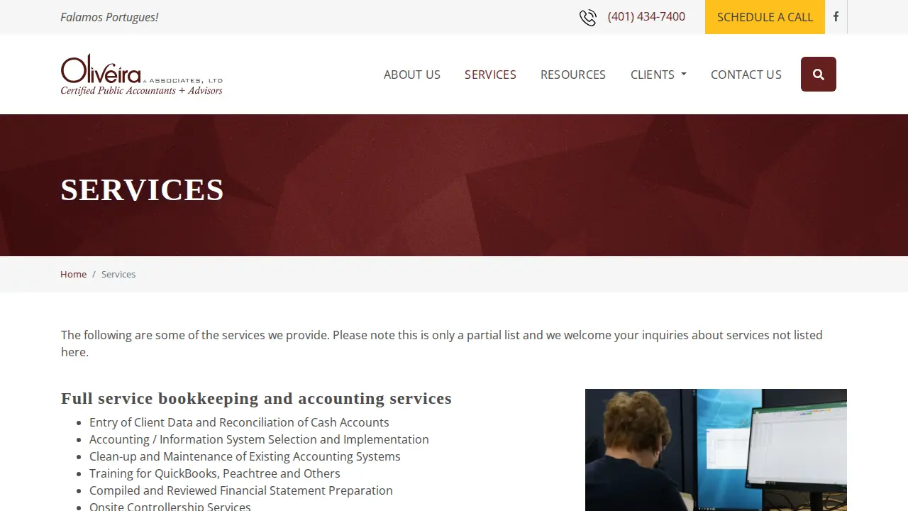 Oliveira & Associates Ltd page