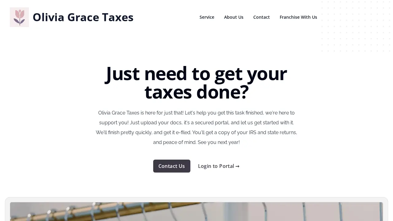 Olivia Grace Taxes page