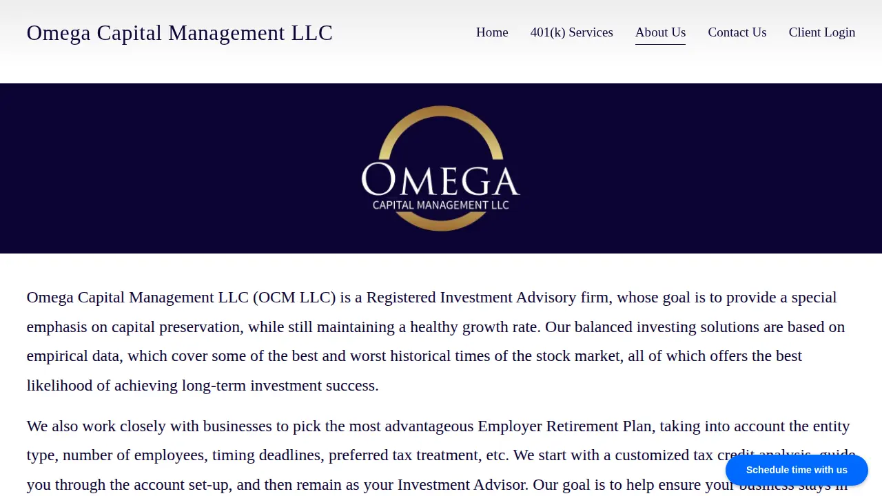 Omega Capital Management LLC page