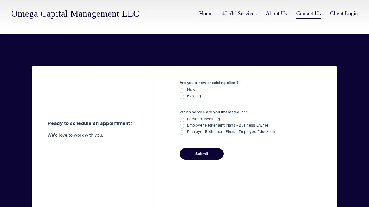 Omega Capital Management LLC page
