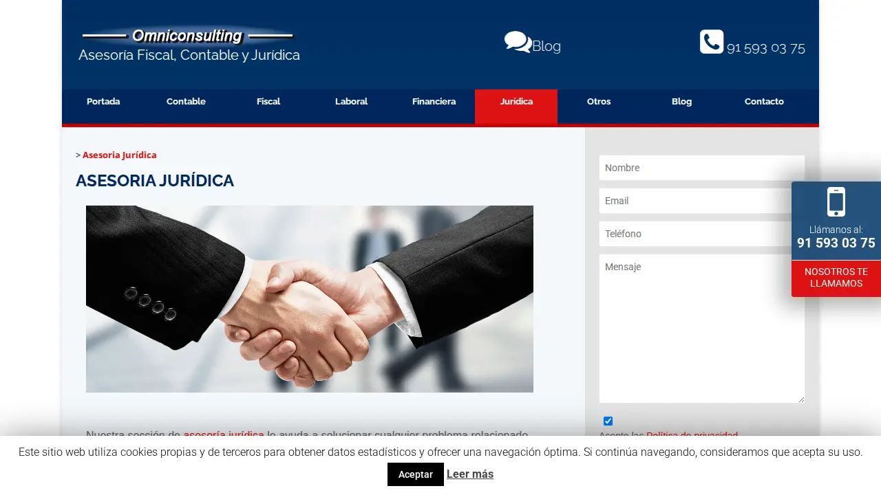 Asesoria Contable Madrid - Omniconsulting page