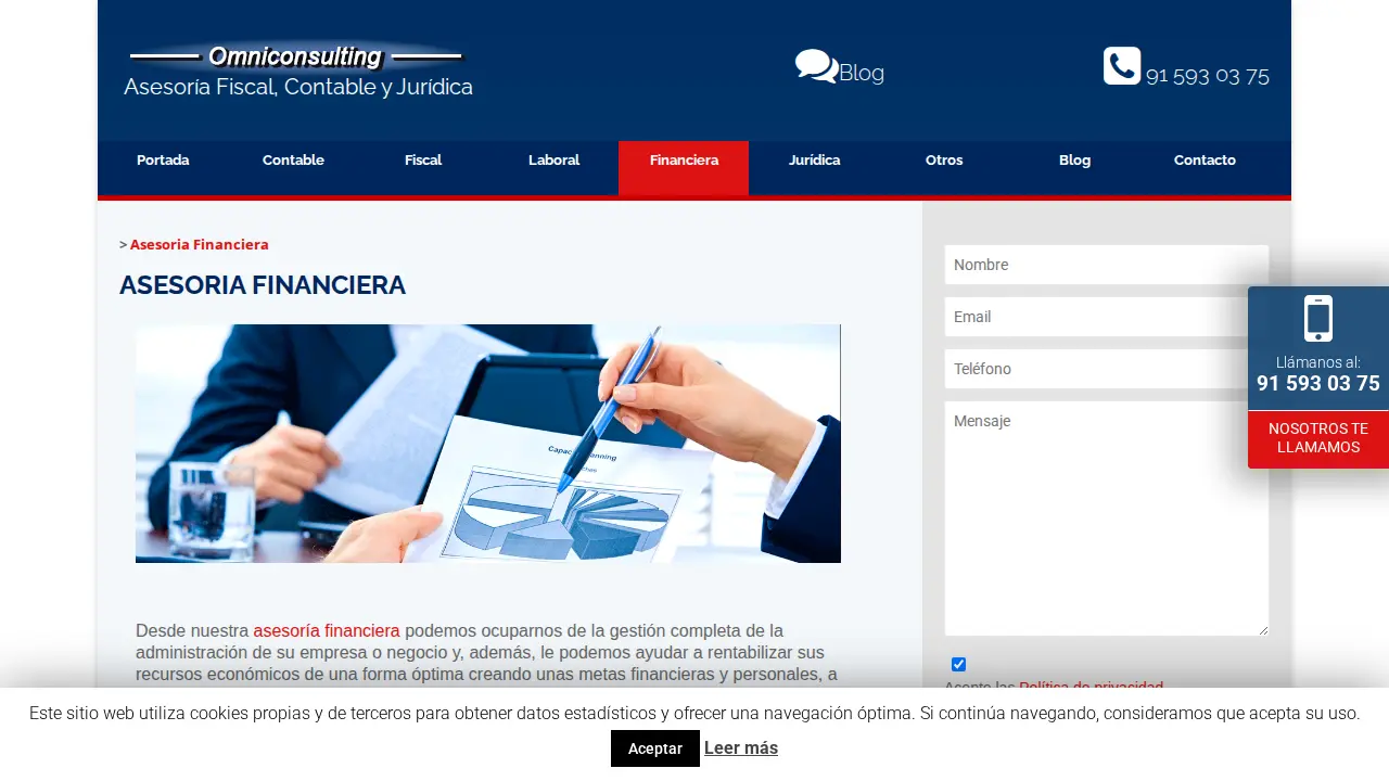 Asesoria Contable Madrid - Omniconsulting page