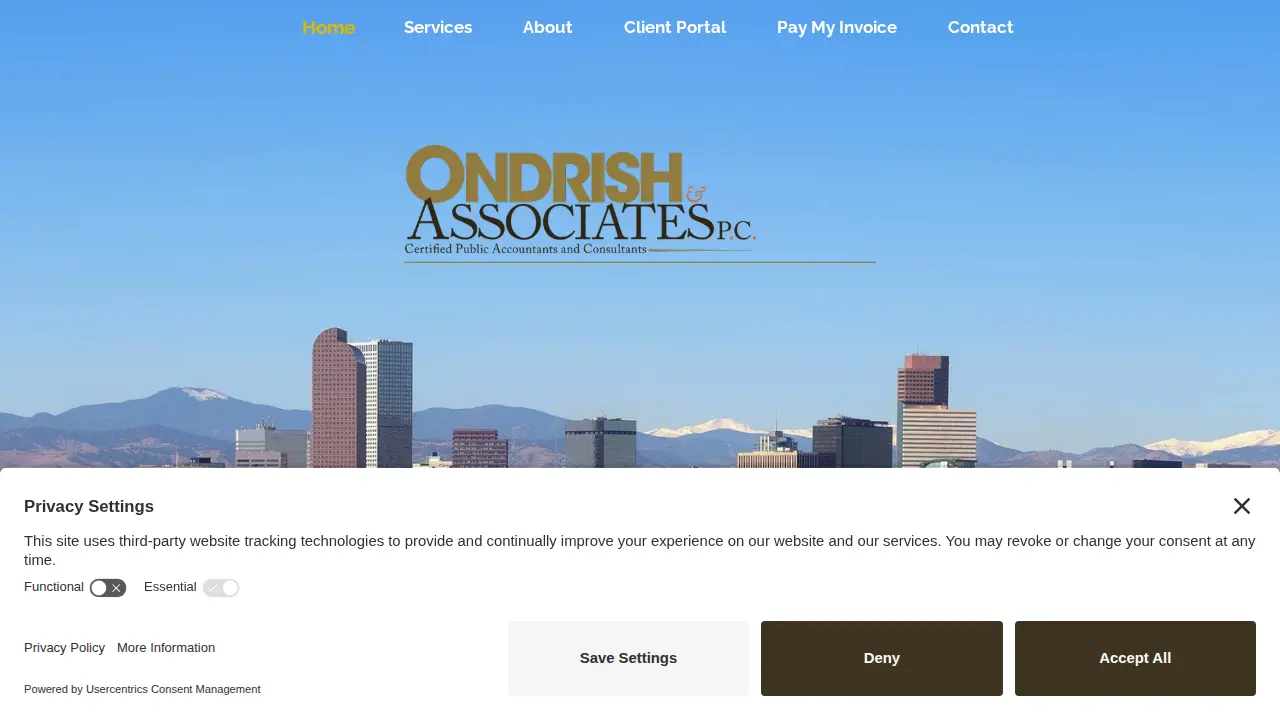 Ondrish & Associates, PC website