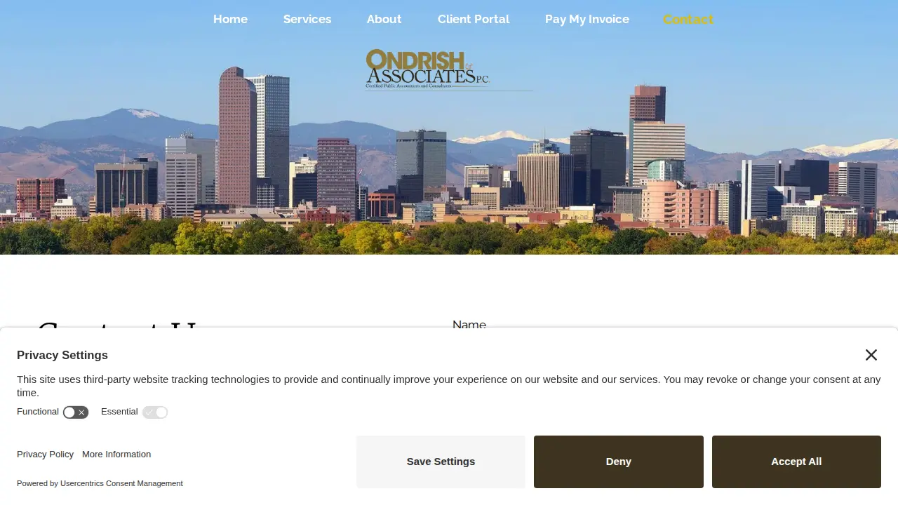 Ondrish & Associates, PC page