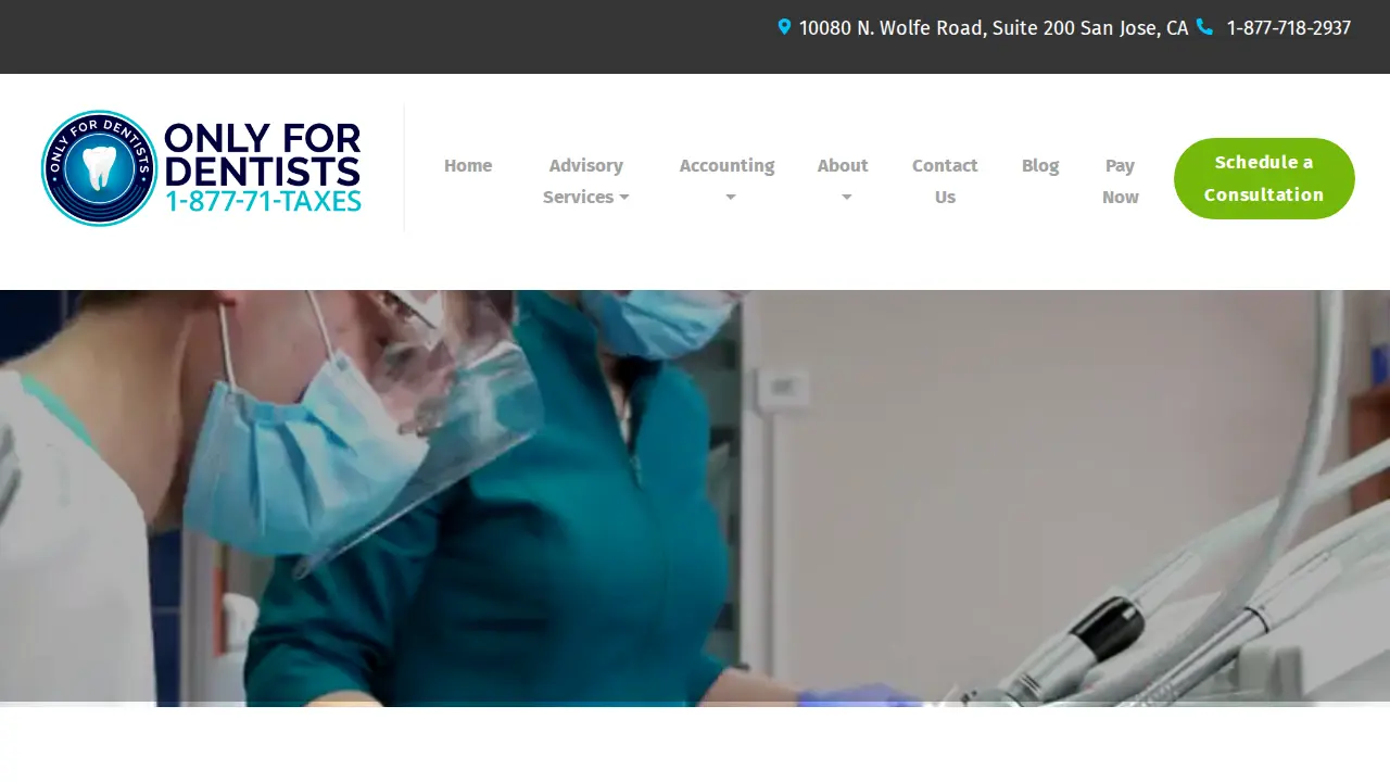 Only for Dentists - Cupertino page