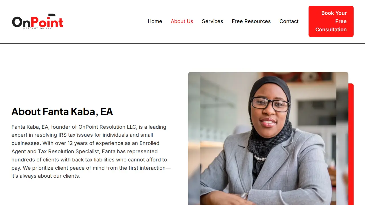 OnPoint Resolution LLC page
