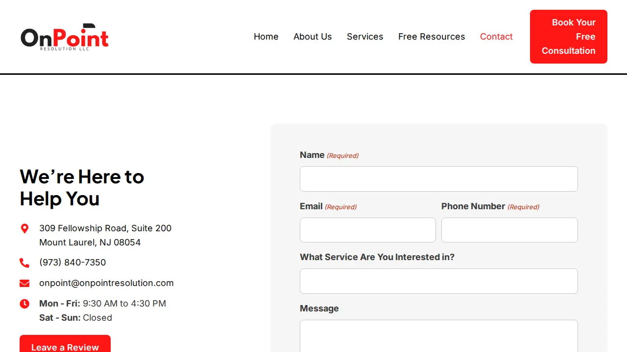 OnPoint Resolution LLC page