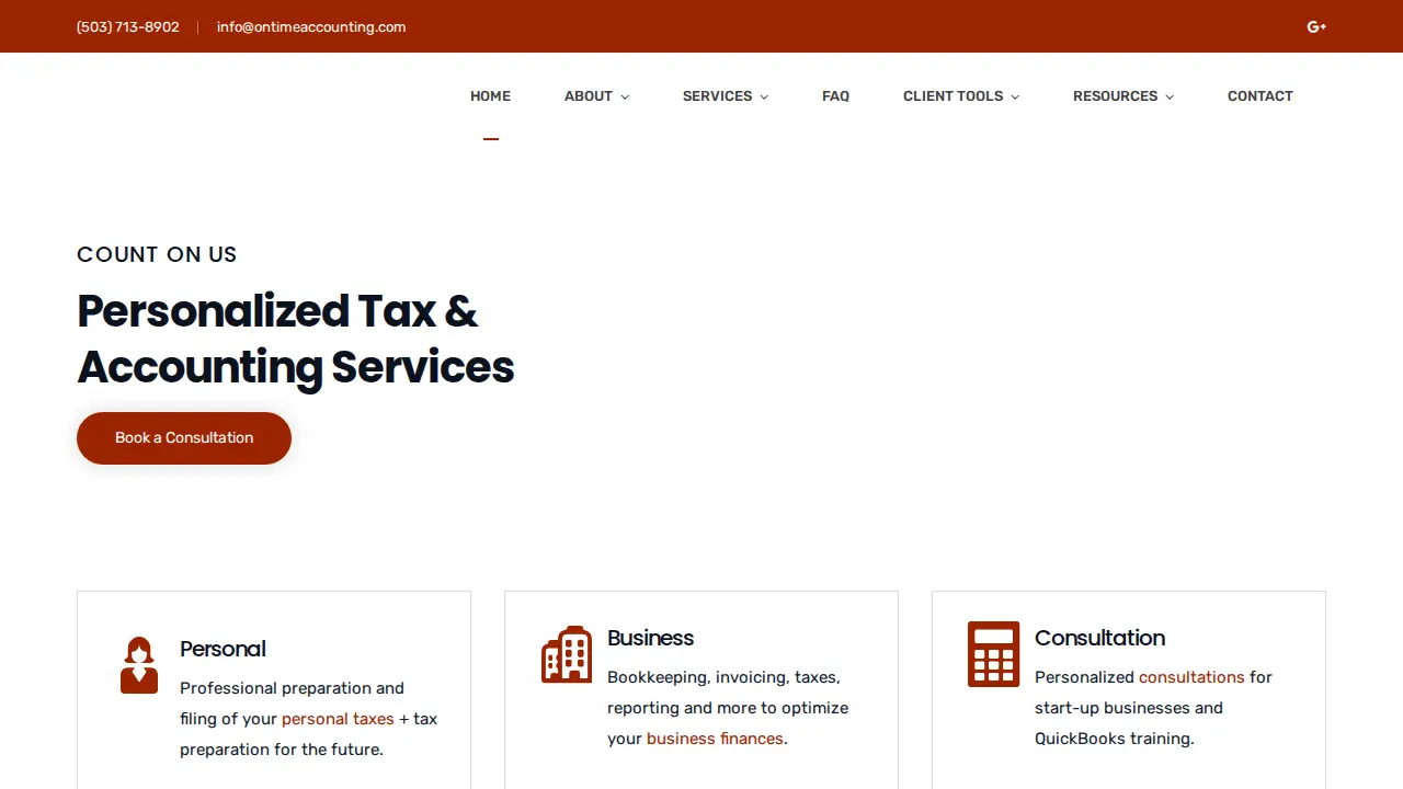 On-Time Accounting