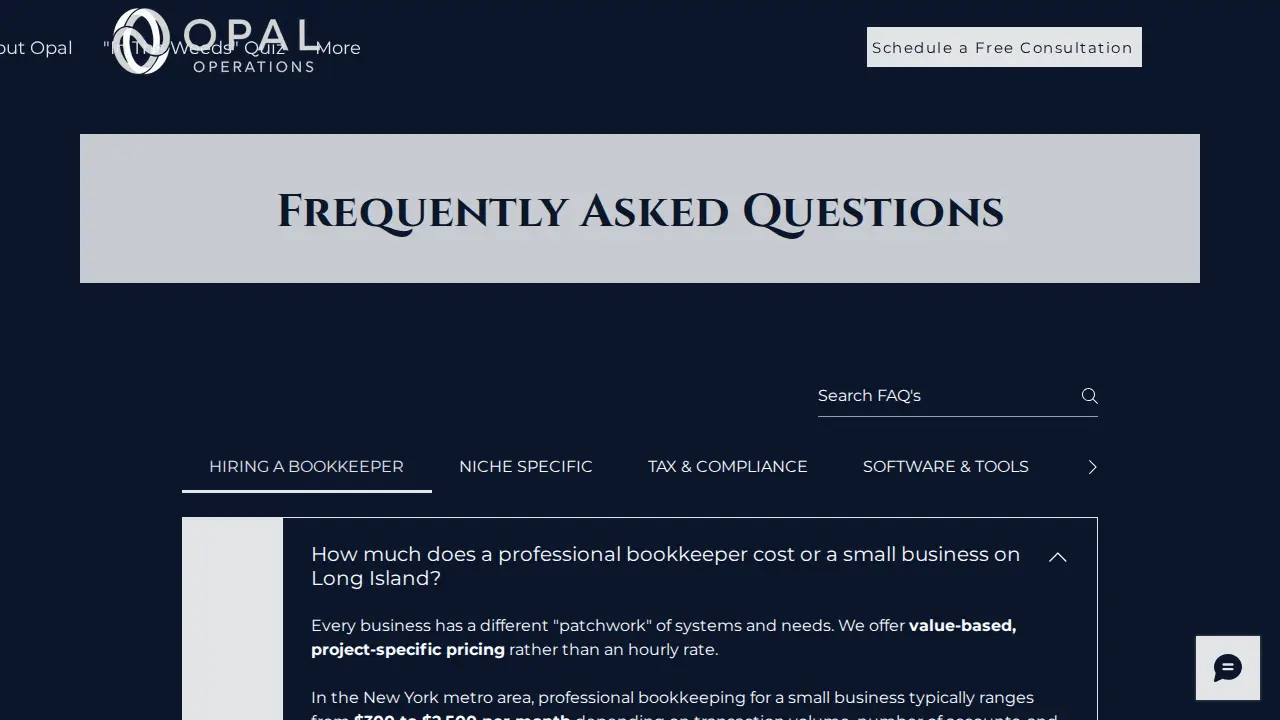 KLE Bookkeeping page