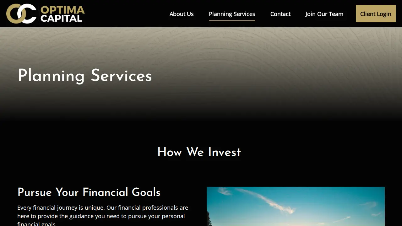 Optima Capital LLC page