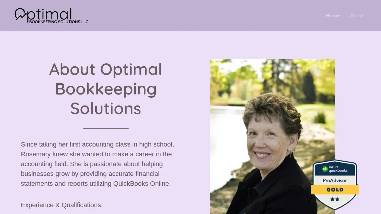 Optimal Bookkeeping Solutions LLC page