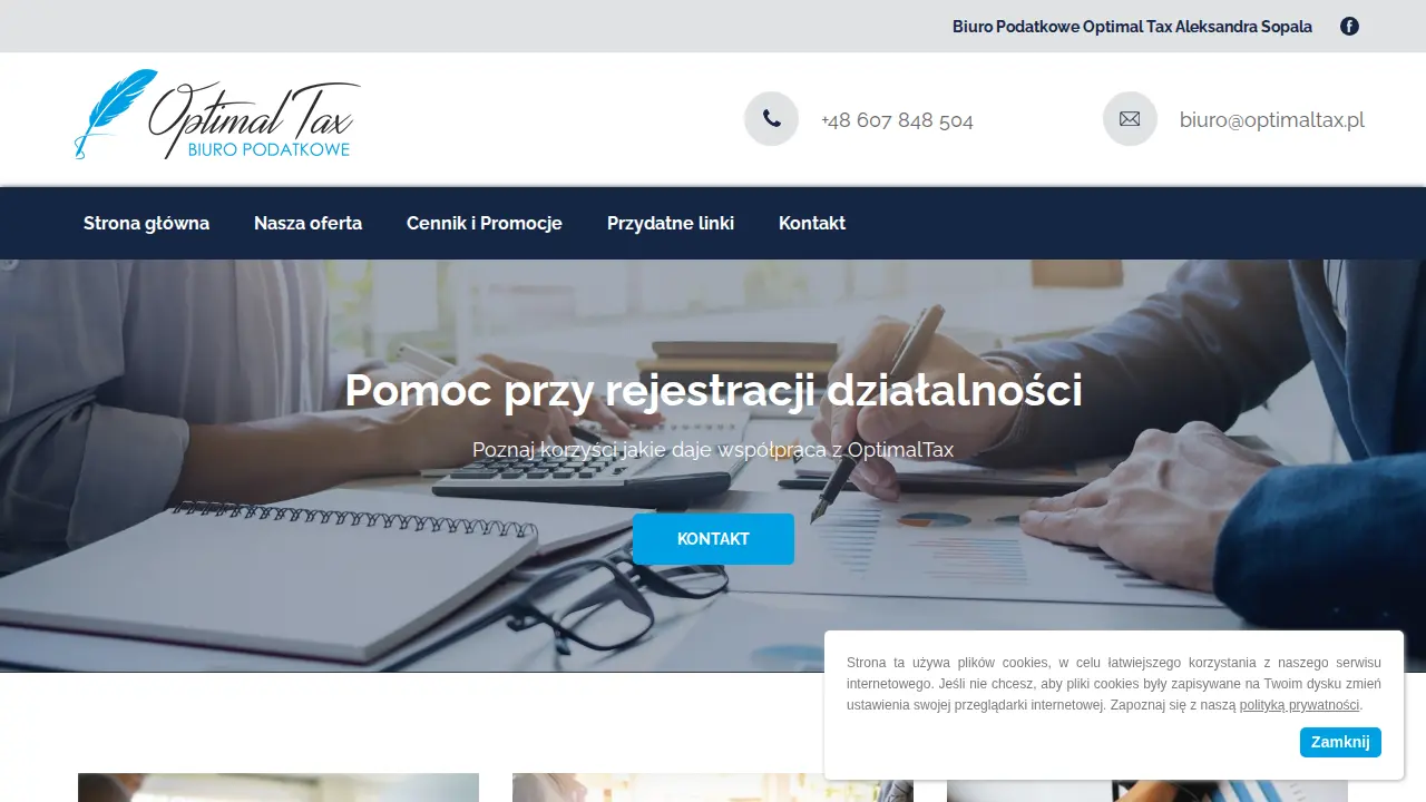 Biuro Podatkowe Optimal Tax website