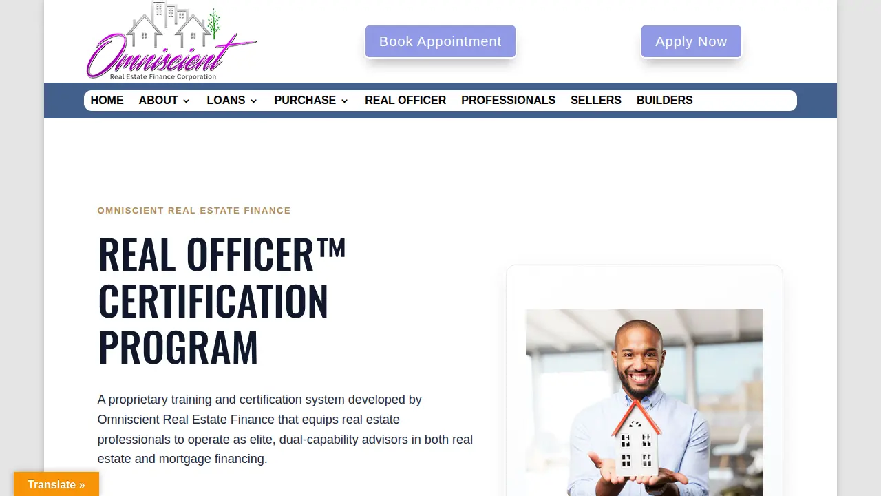 OMNISCIENT REAL ESTATE FINANCE CORP. page