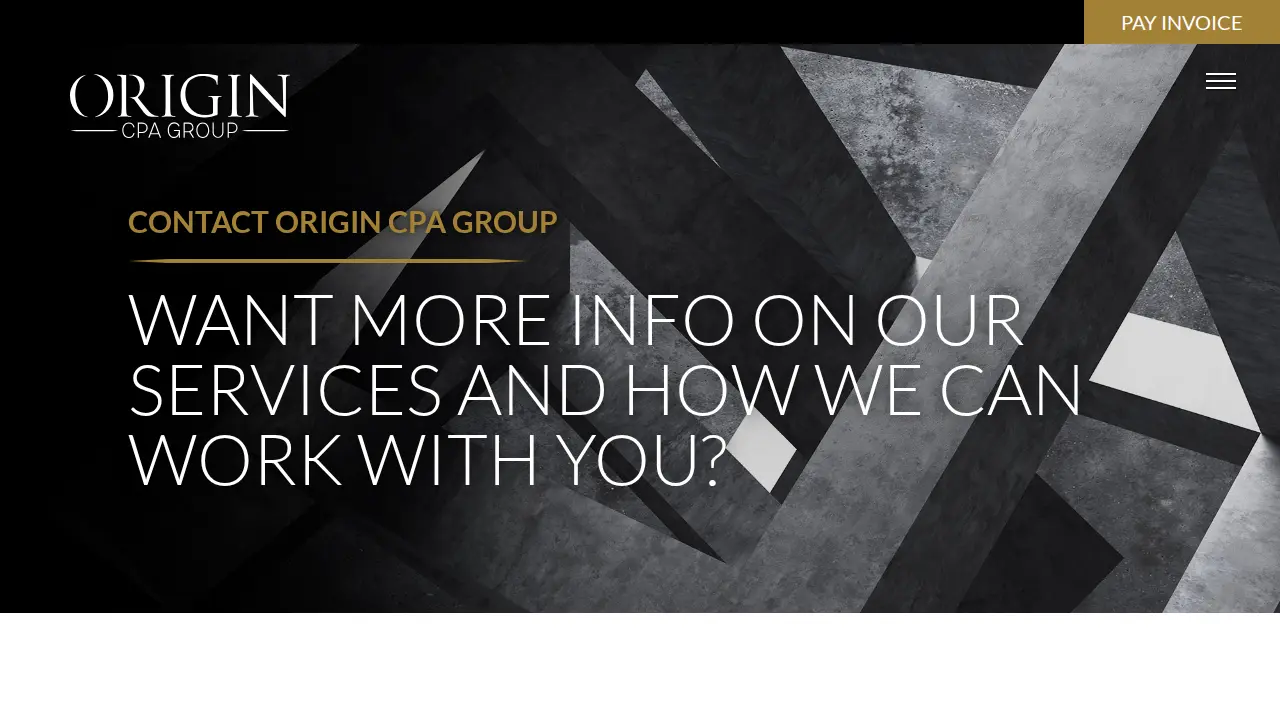 Origin CPA Group page