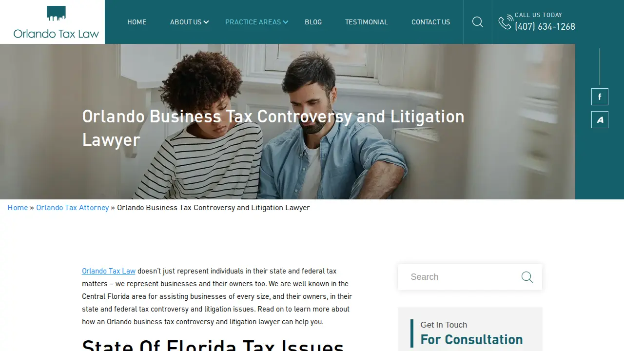 Orlando Tax Law page