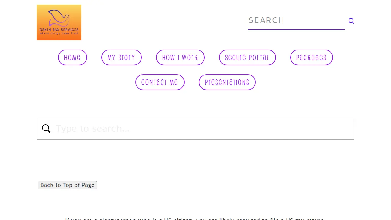 Oskin Tax Services LLC page