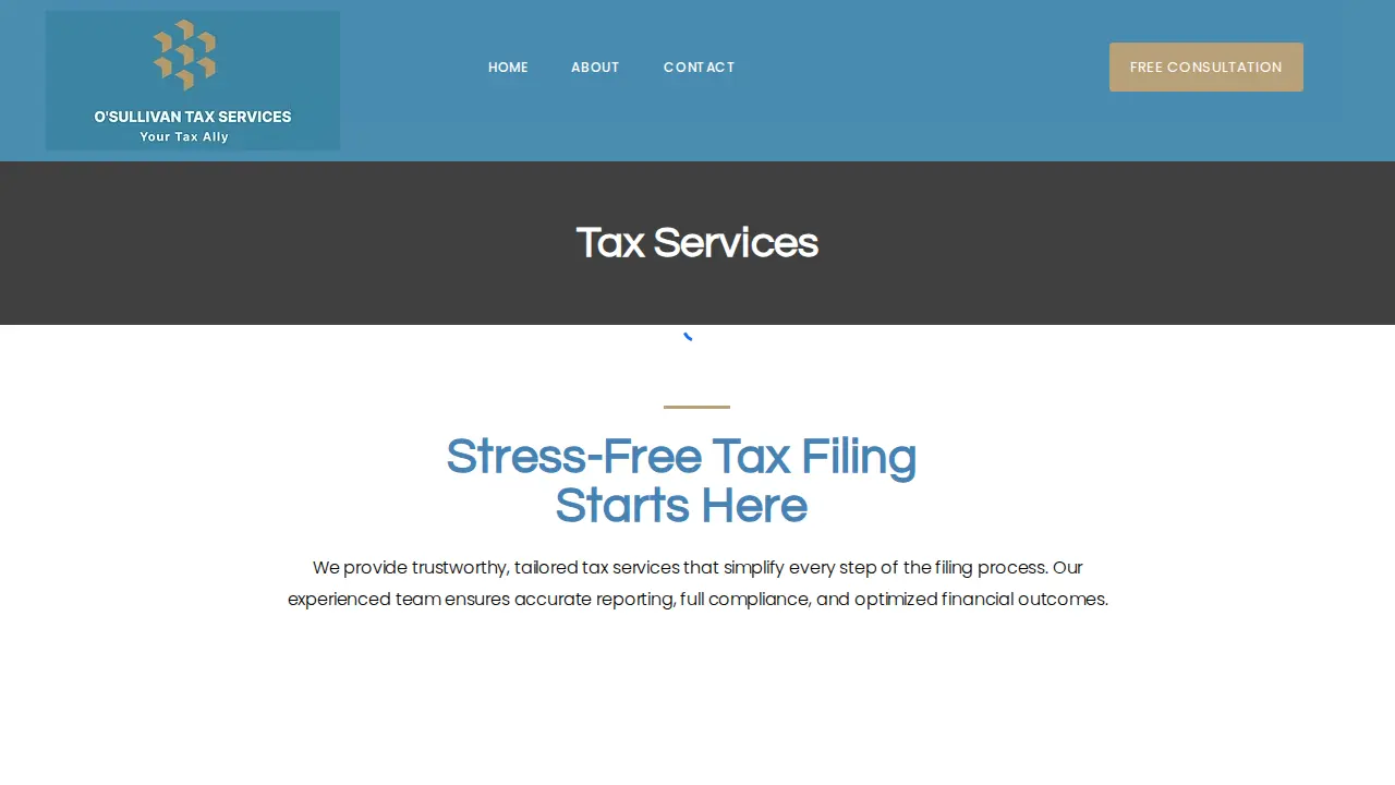 O'Sullivan Tax Services page